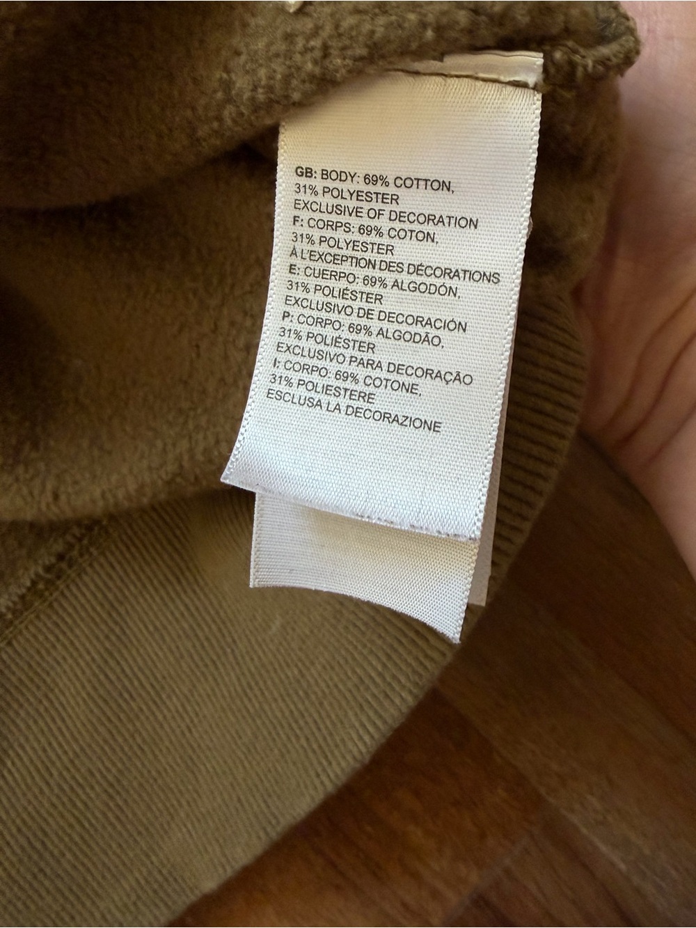 The North Face Olive Green Crewneck Sweatshirt Outdoor Gorpcore Pullover Logo - Picture 8 of 8